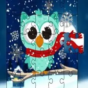 Winter Snowy Owls Jigsaw